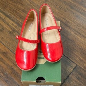 Elegant Red Kids Mary Jane Shoes